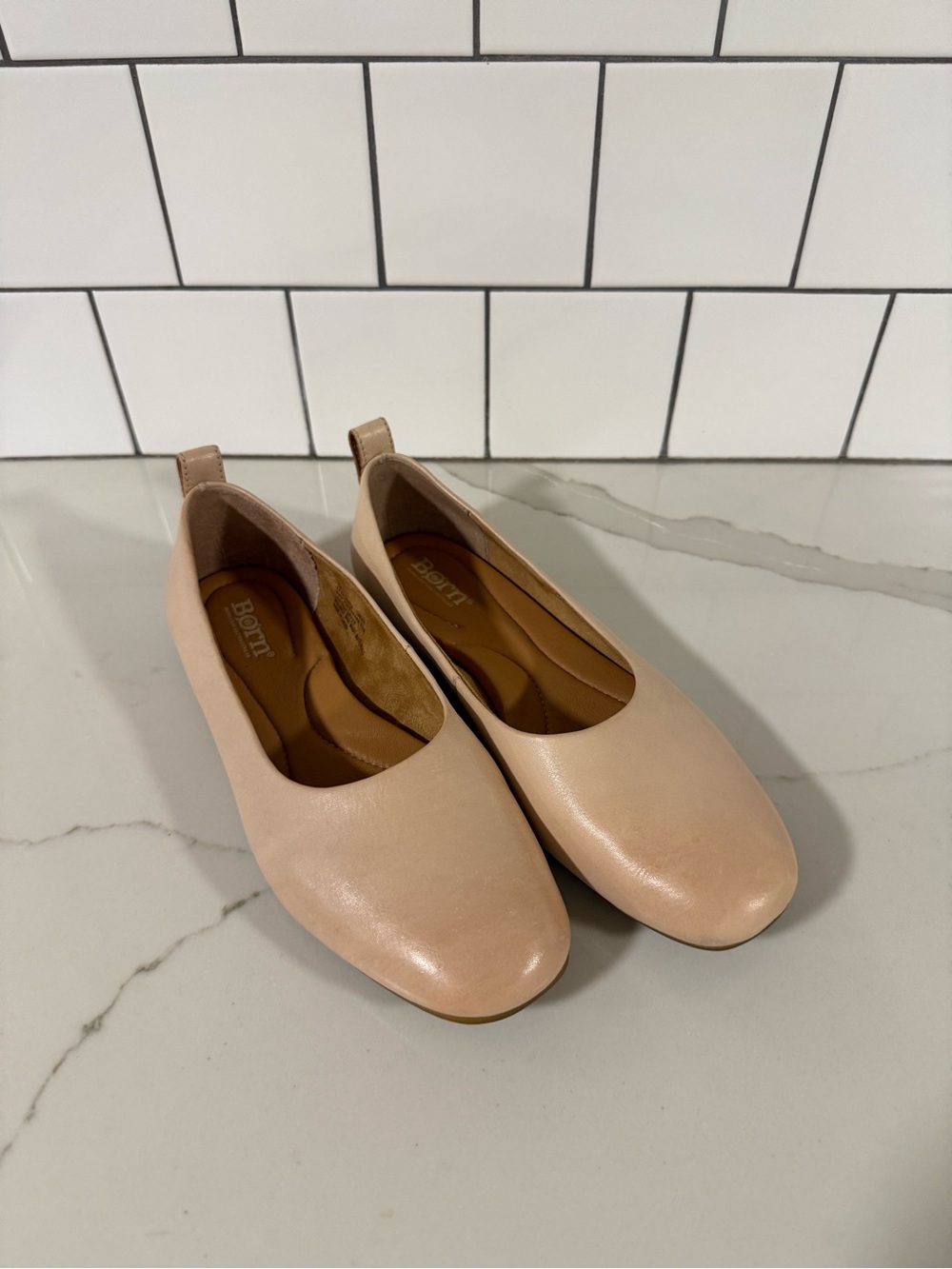 Born Beca Cream Flats